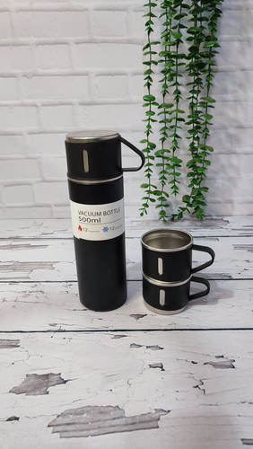 فلاسک سه کاپ ۵۰۰ میل مشکی