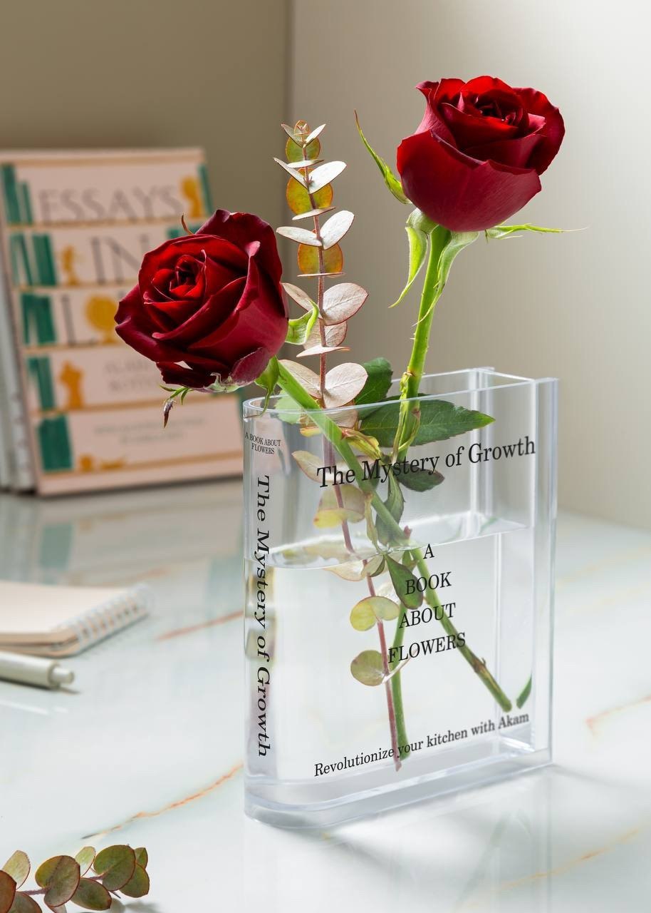 گلدان کتابی اکرولیک