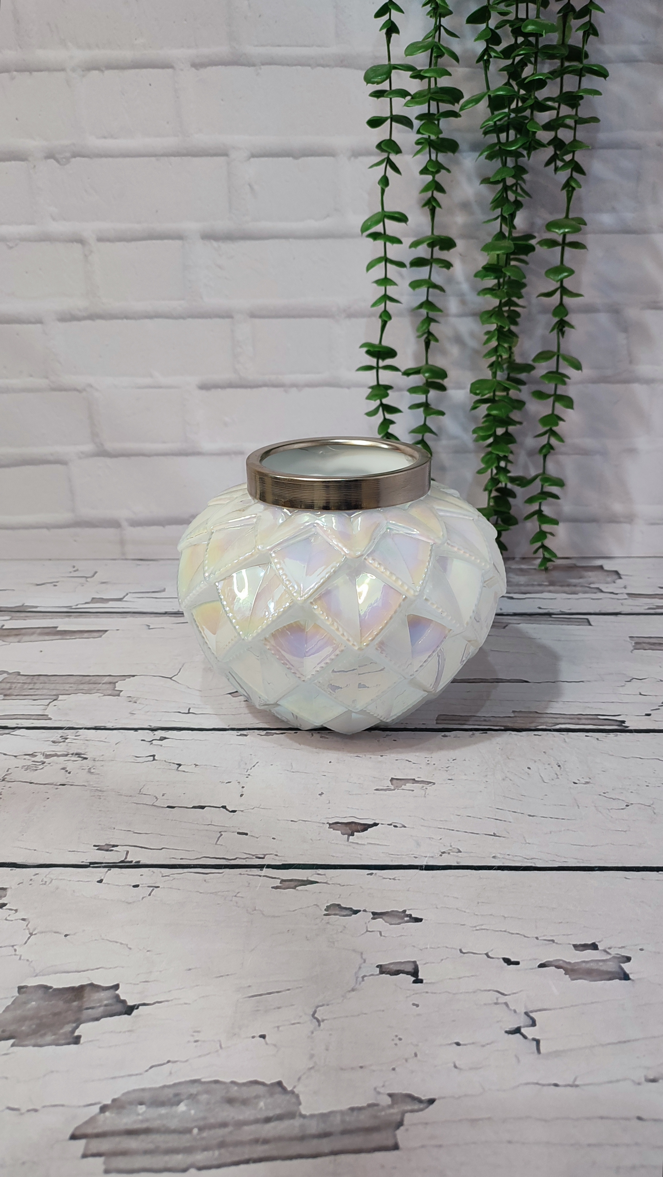 گلدان شیشه ای تپل هفت رنگ