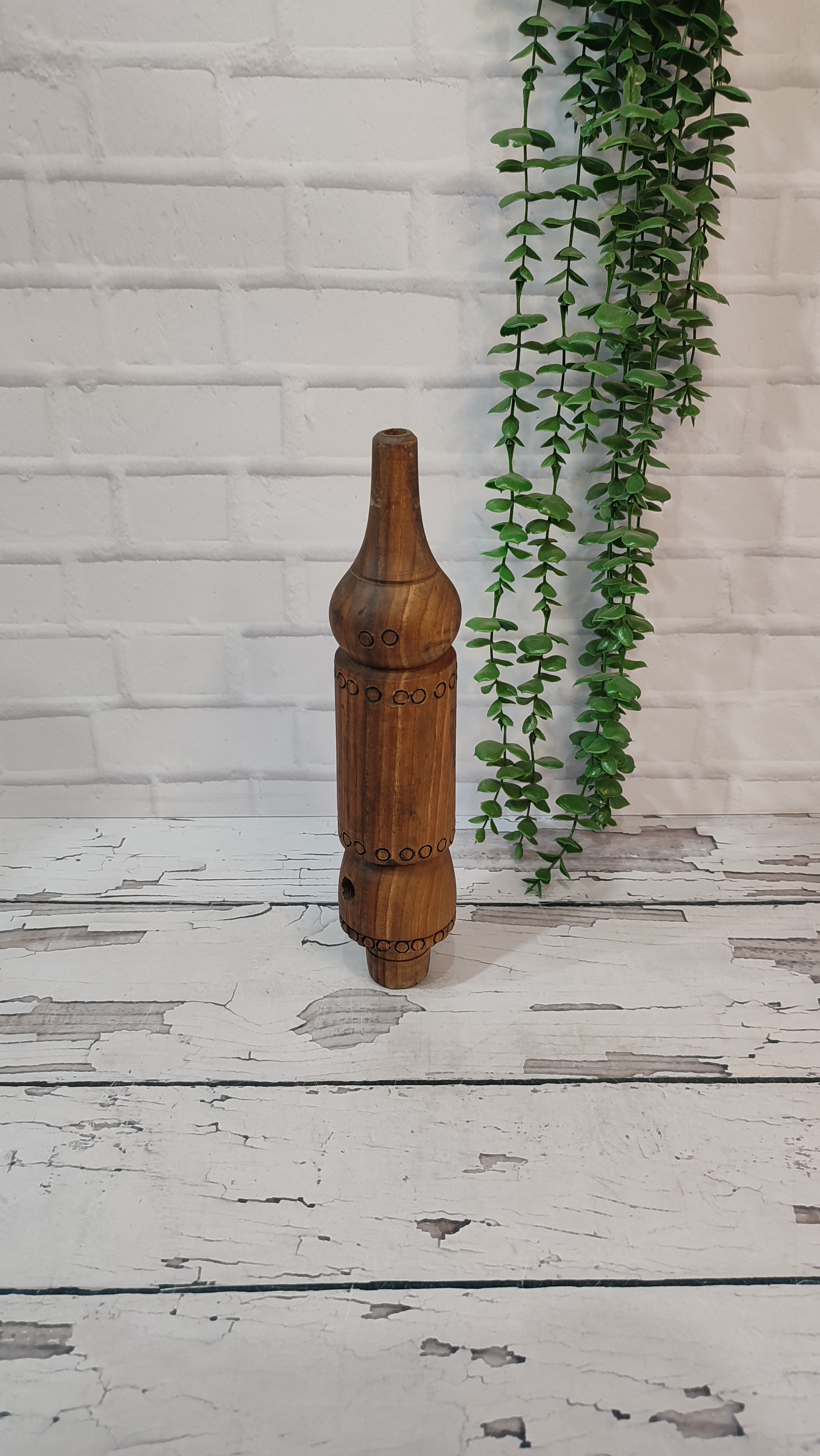 تنه چوبی قلیان کوتاه