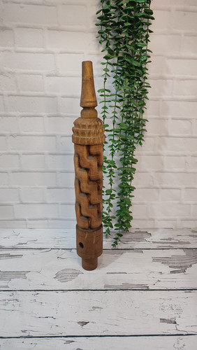 تنه چوبی قلیان منبت خطی