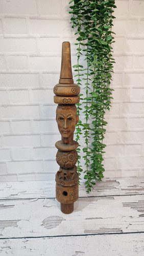 تنه چوبی قلیان منبت کاری رونالدو