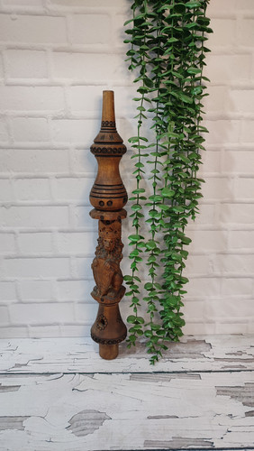 تنه چوبی قلیان منبت شیر