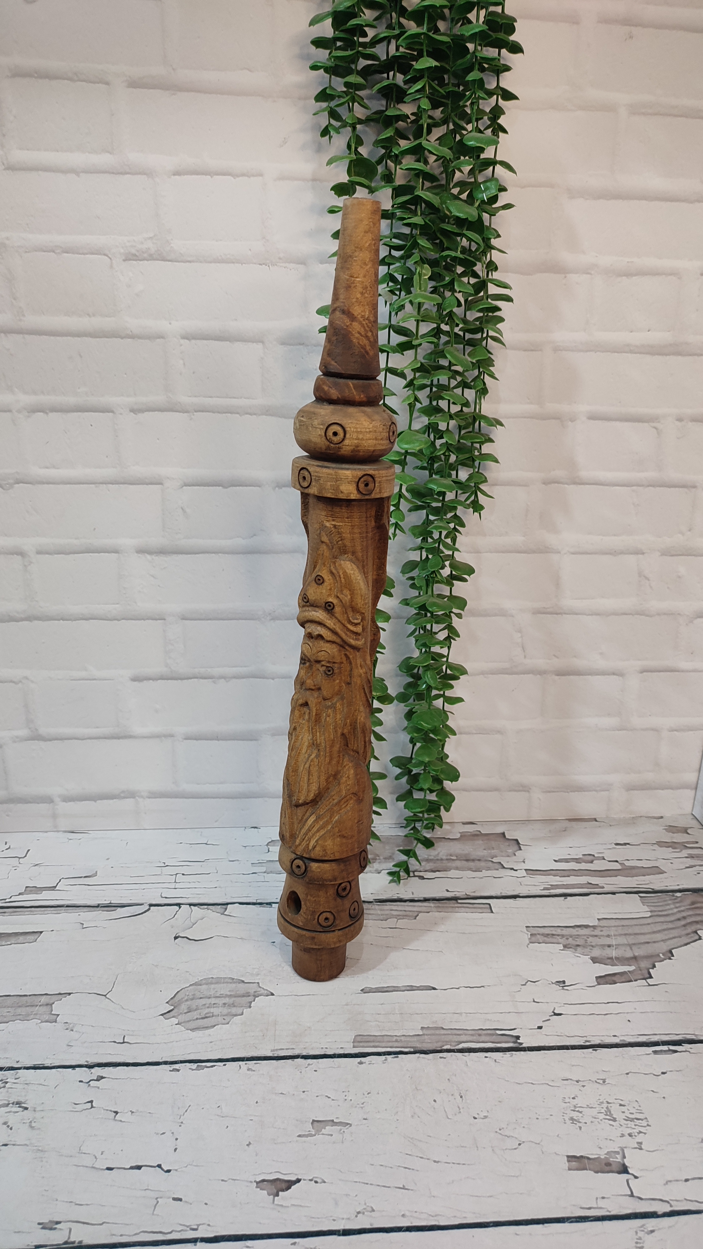 تنه چوبی قلیان منبت وایکینگ ۴