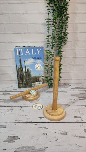 جا دستمال حوله ای چوب رابروود