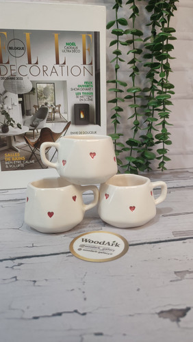 شات سرامیکی طرح قلبی