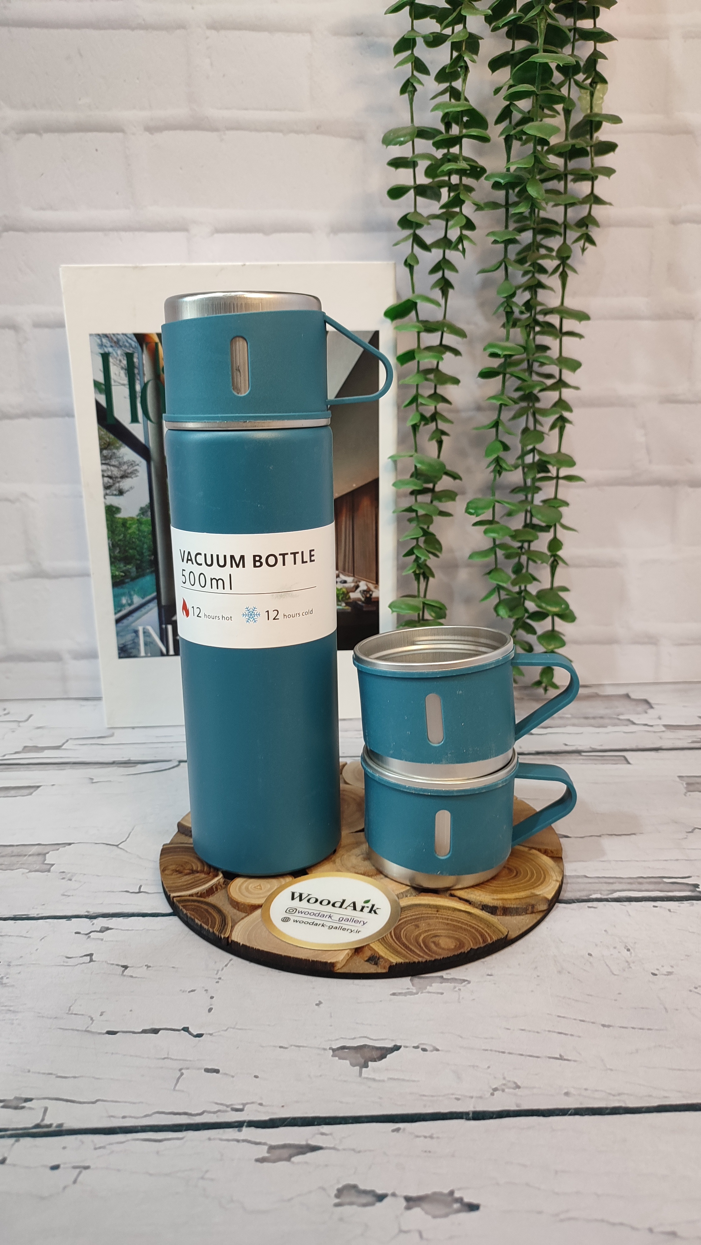 فلاسک سه کاپ ۵۰۰ میل آبی