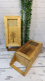 باکس لوله گاز چوبی مدل حصیری