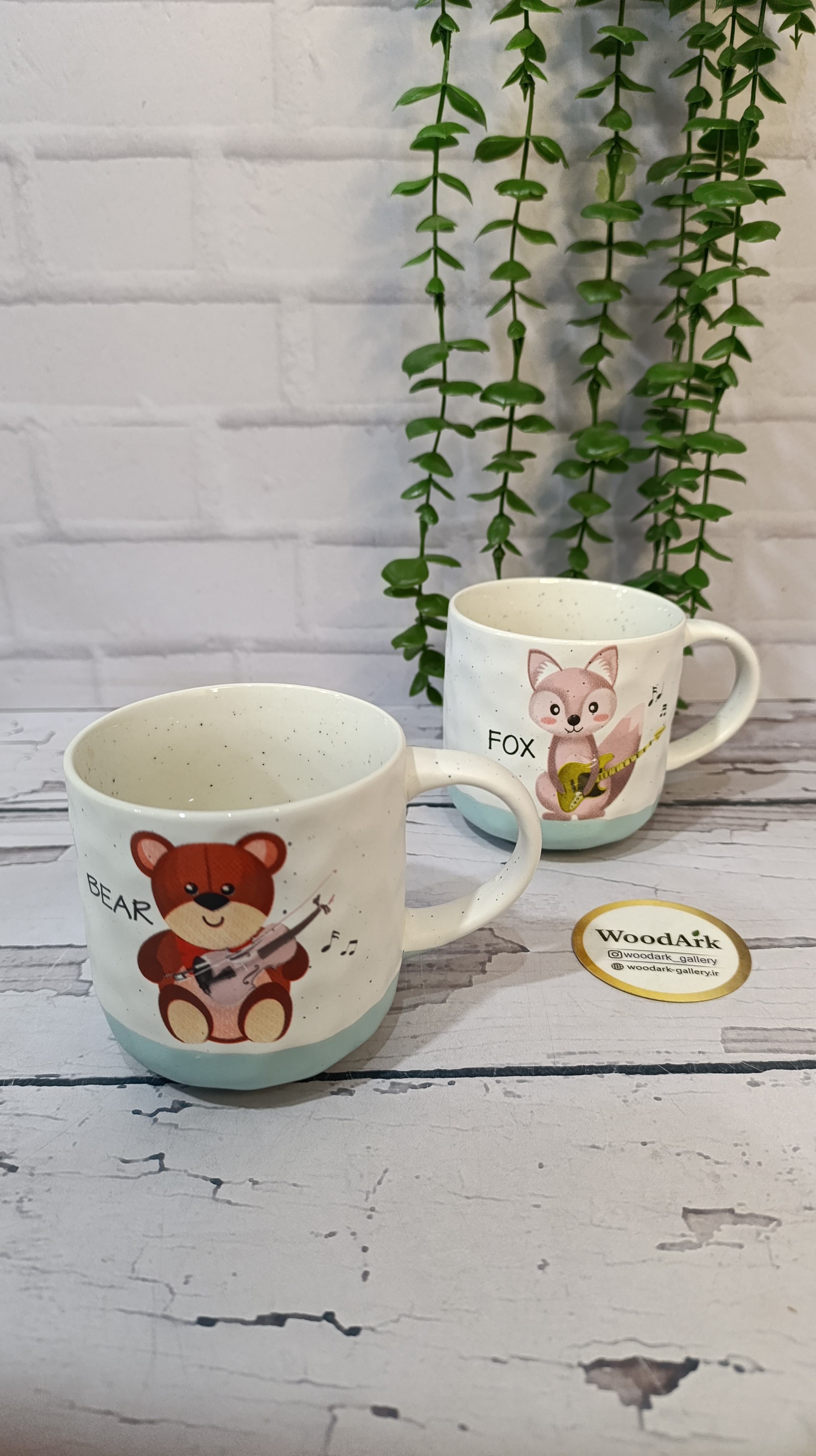 لیوان سرامیکی حیوانات