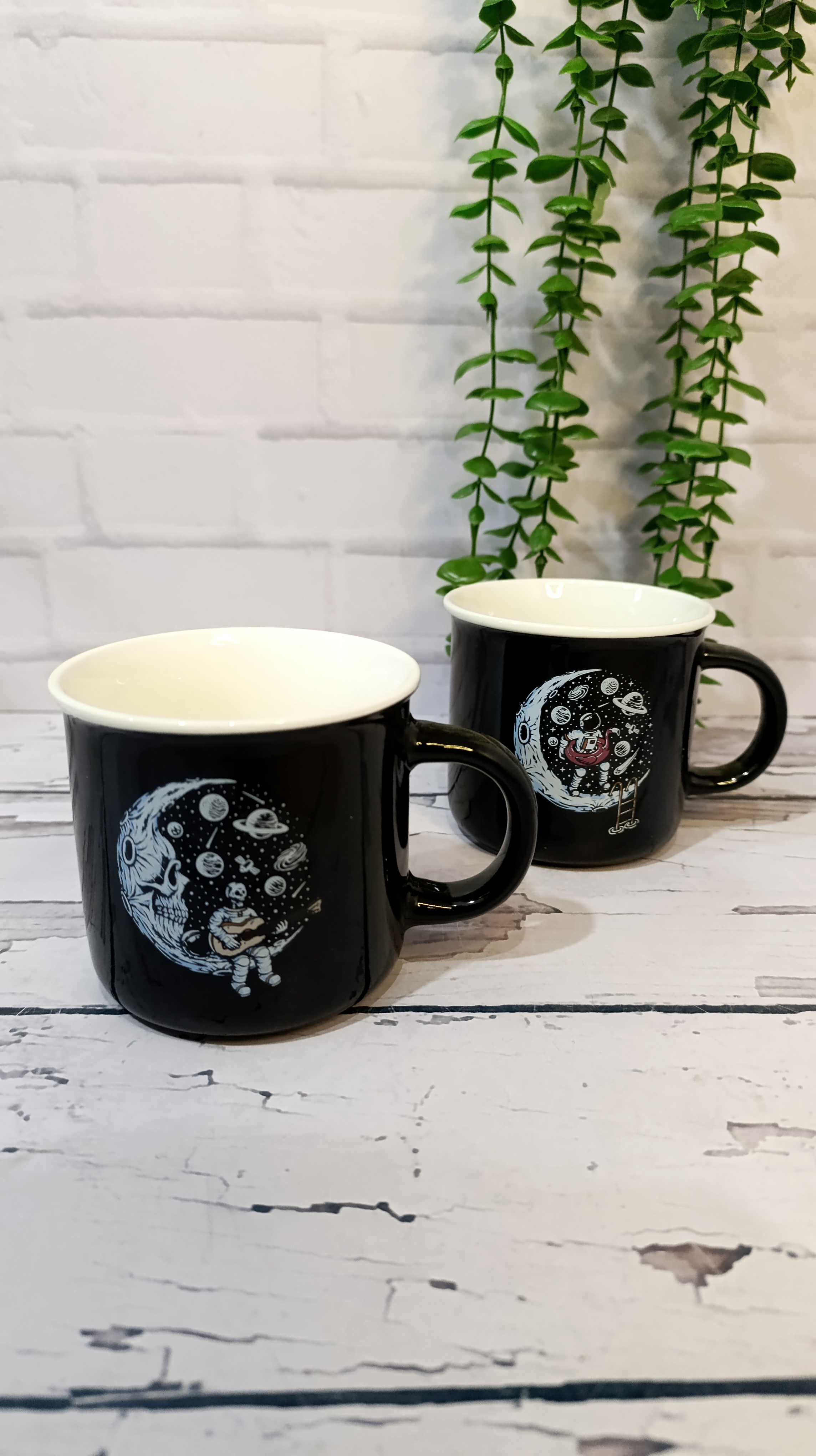 لیوان سرامیکی فضانورد مشکی