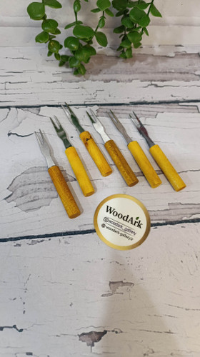 زیتون خوری دسته چوبی