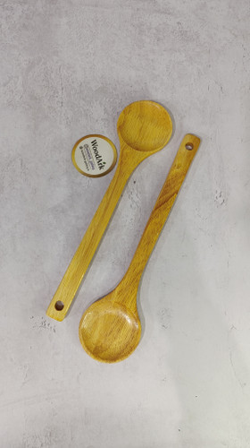 قاشق چوبی نیم گود رابروود