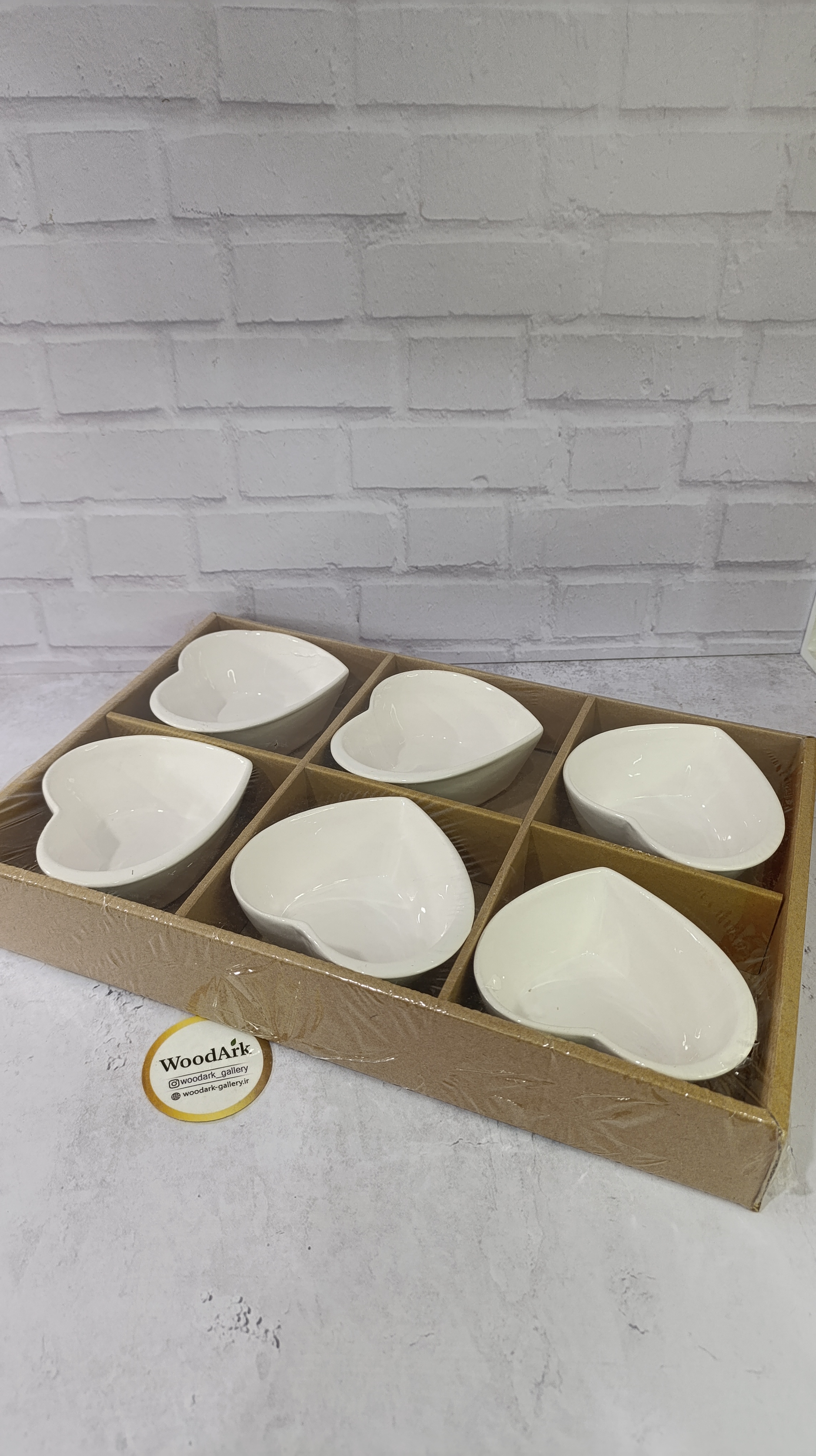 پیاله سرامیکی ۶عددی سفید