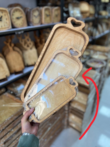 سینی رولت خوری چوبی متوسط